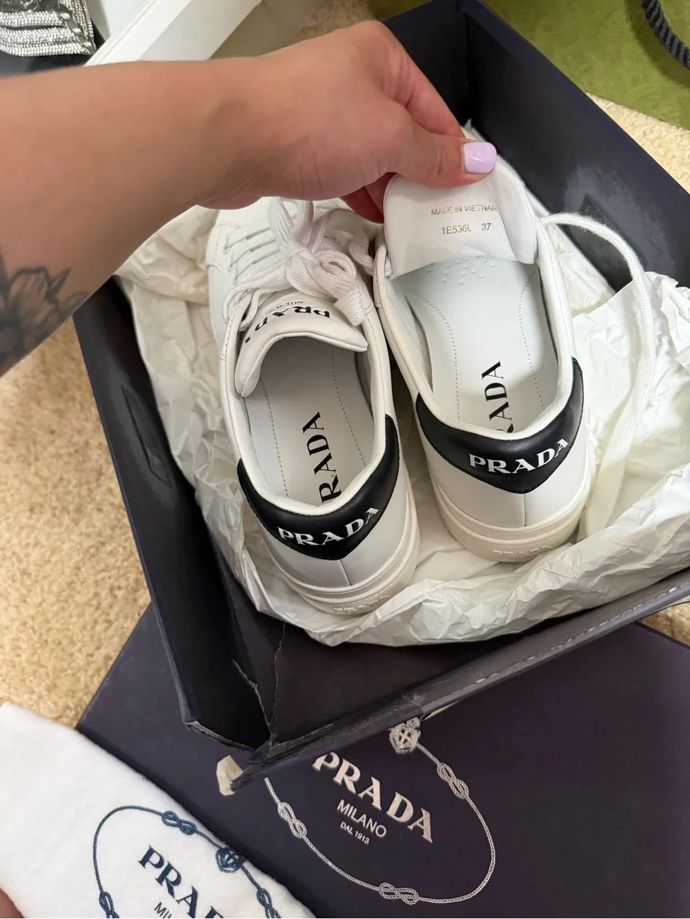 Prada platform shoes